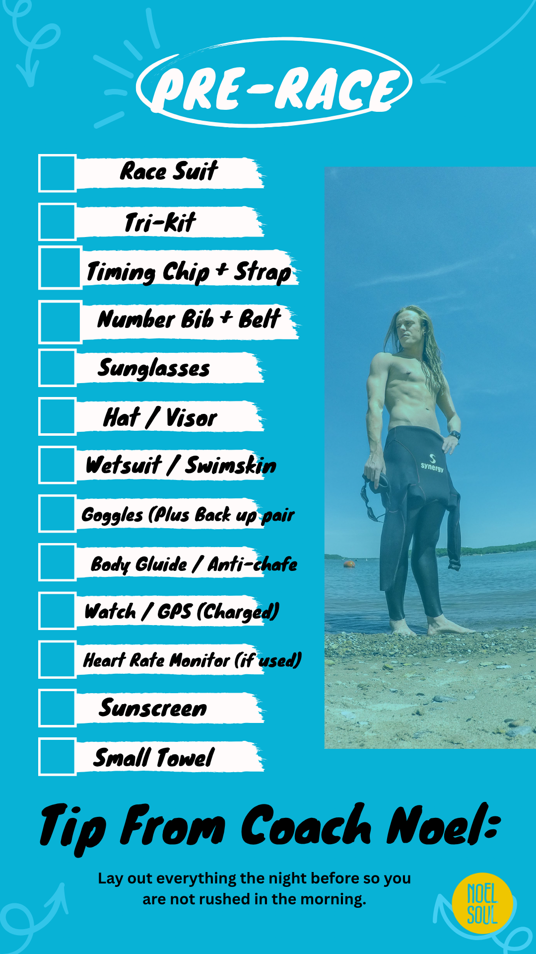 Coach Noel's Ultimate Triathlon Gear Checklist