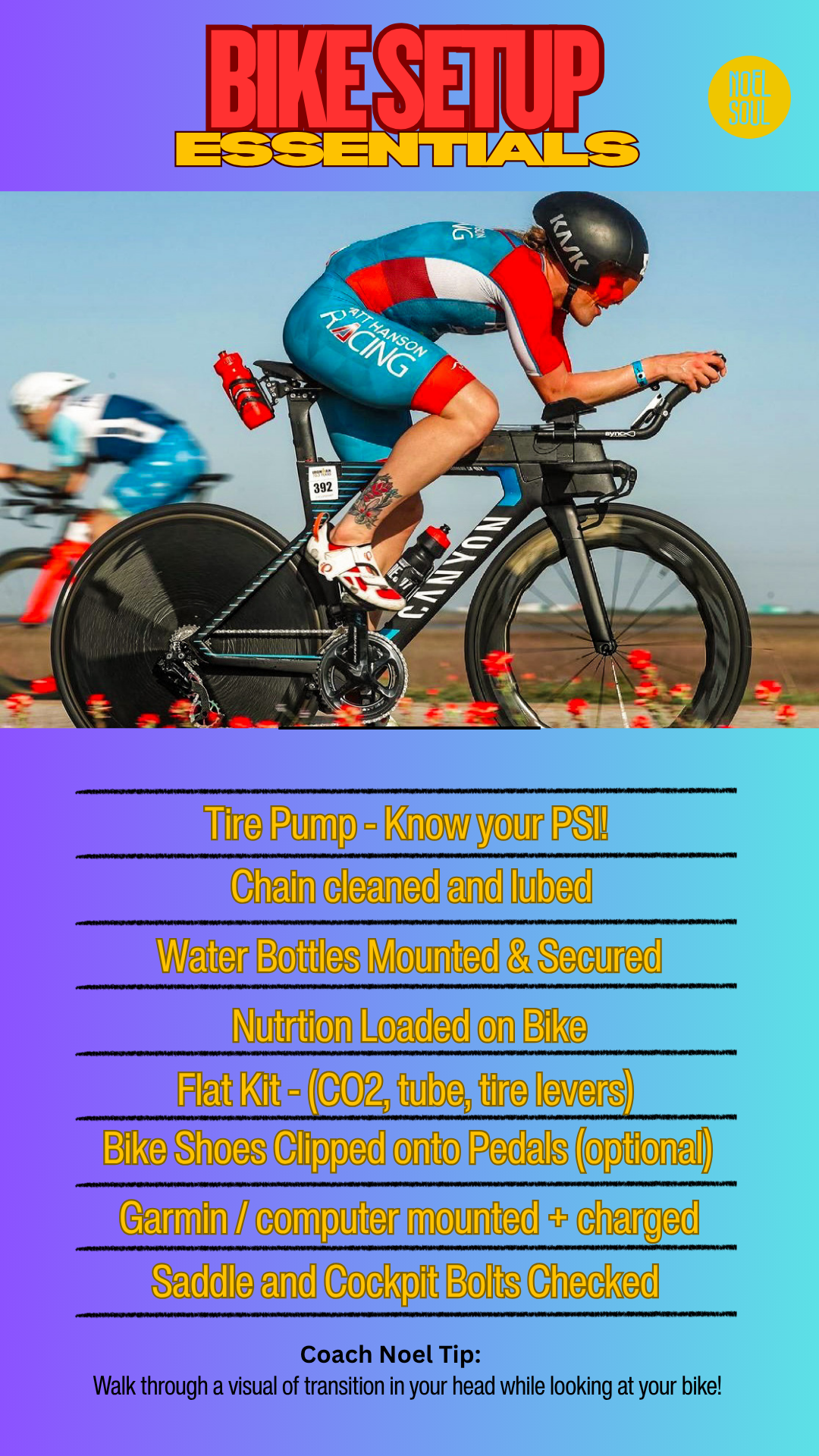 Coach Noel's Ultimate Triathlon Gear Checklist